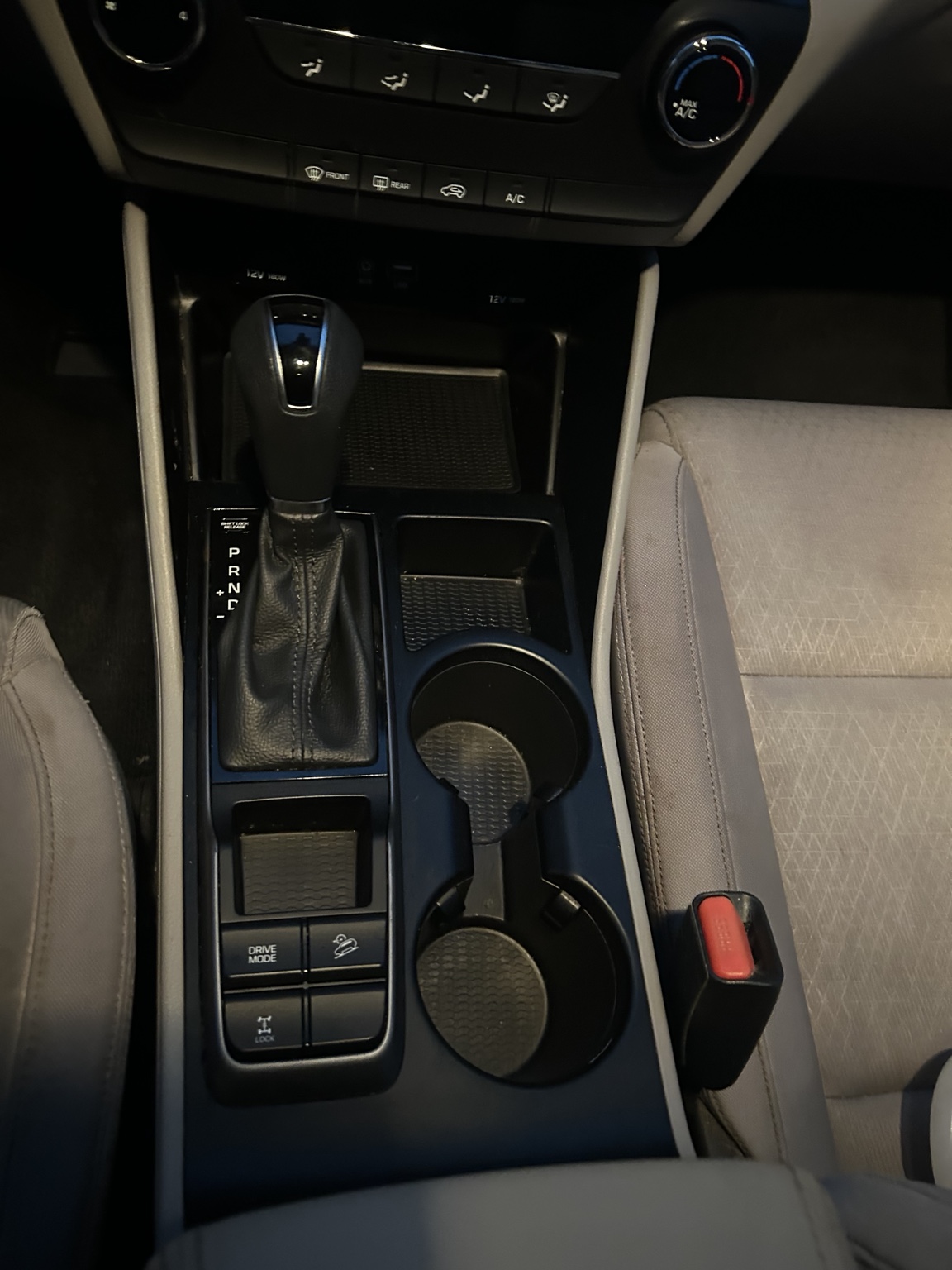 Detailed center console after 561Suds service